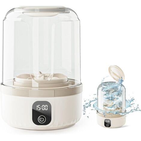 Mini Machine à Laver 1,5L Rechargeable – Lave-Sous-Vêtements et Petits Vêtements, Portable pour Appartement, Dortoir, Camping, Voyage et Hôtel (1/5)