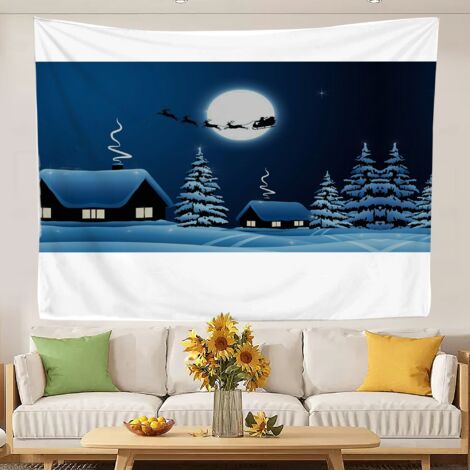 Großer Wandteppich mit trendigem Design, ideal fürs Schlafzimmer. Schnelltrocknend. Wanddekoration. 100x75cm (1/5)