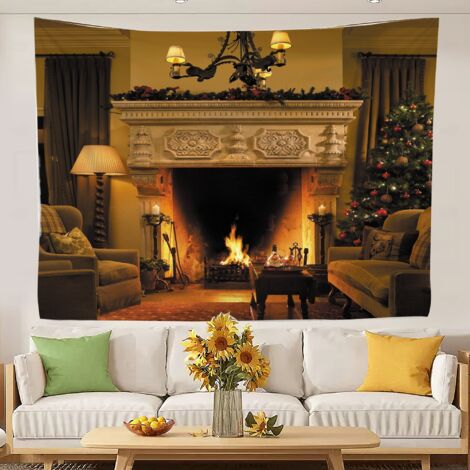 Wandteppich mit Banner, ästhetische Wandteppiche für Schlafzimmer, Wohnzimmer, Schlafzimmer 100x75cm (1/5)