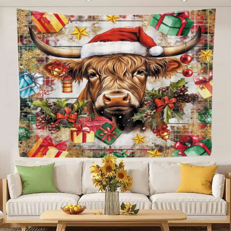 Makramee-Wandteppich, farbenfroher Wandteppich, Wandbehang 200x150cm (1/5)