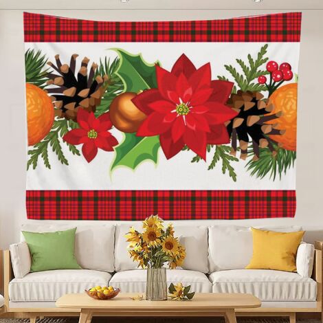 Wandteppich, bedruckter Wandteppich für Schlafzimmerhintergrund zur Heimdekoration 150x130cm (1/5)