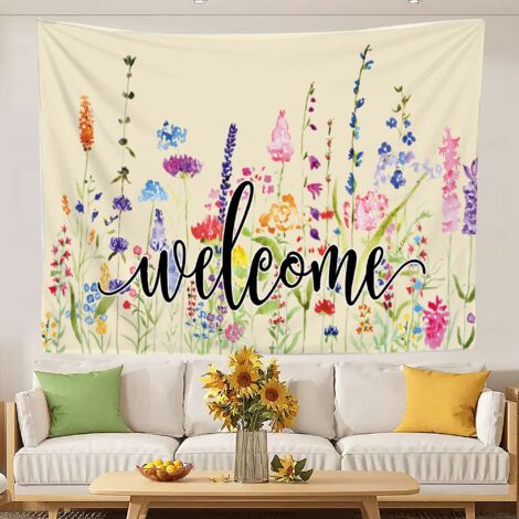 Wandteppich, bedruckter Schlafzimmerteppich, schnelltrocknend, auch als Stranddecke oder Vorhang geeignet 100x75cm (1/5)