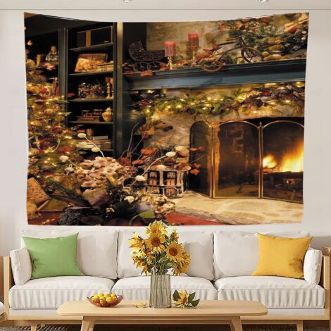 Wandteppich, farbenfroher, cooler Wandteppich für Schlafzimmer, Hintergrundstoff zur Heimdekoration 100x75cm (1/5)