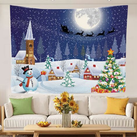 Wandteppiche fürs Schlafzimmer, modische Wandteppiche, schnelltrocknend, ideal als Stranddecke oder Vorhang 150x130cm (1/5)