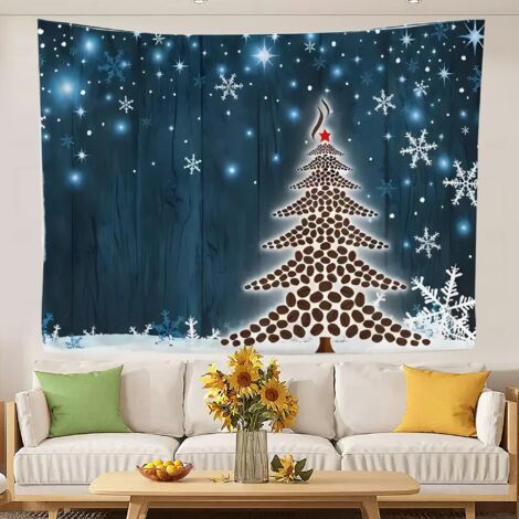 Wandteppiche, Wandbehänge, Retro-Wandteppich, Hintergrundstoff für Stranddecke, Vorhang 150x130cm (1/5)