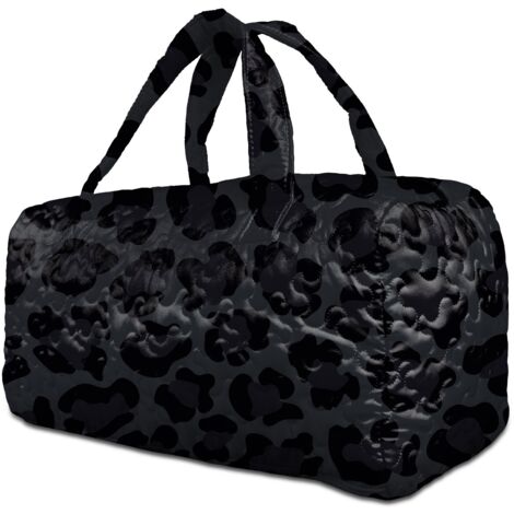 40,5x20,5x20,5cm Sac de voyage matelassé à motifs femme, polyester portable, week-end zippé, sac pour sport, courses et cadeaux (1/5)