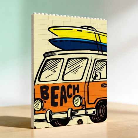 Cadre cadeau en blocs pour couples, cadeau pour anniversaire et Saint‑Valentin (1/5)