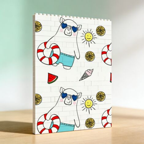 Cadre photo en blocs pour la Saint‑Valentin à faire soi‑même pour adultes, cadeau spécial pour amoureux (1/5)