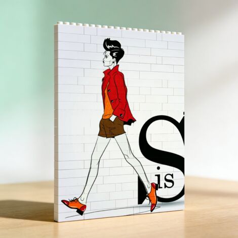 Cadre en blocs pour la Saint‑Valentin pour adultes, idée de cadeau d’anniversaire (1/5)