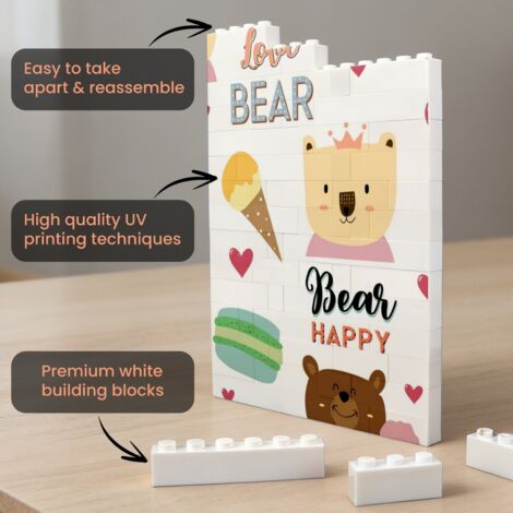 Cadre photo en blocs pour amoureux créatif, cadeau pour la Saint ...