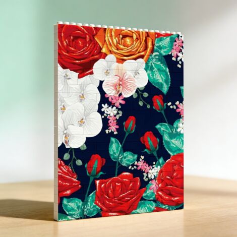 Cadre artistique en blocs à faire soi‑même pour couples, cadeau pour anniversaire (1/5)