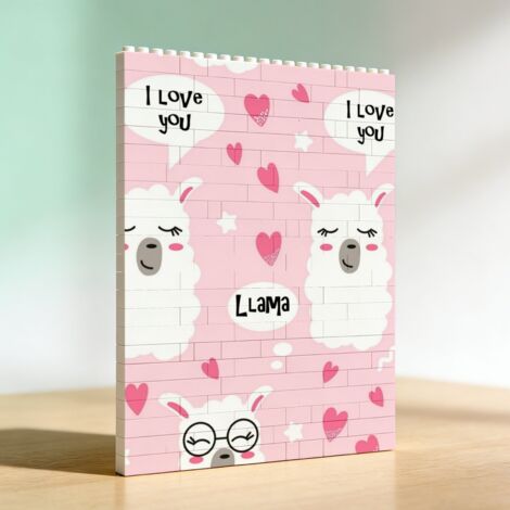 Cadre en blocs à faire soi‑même pour amoureux adultes, cadeau pour anniversaire et Saint‑Valentin (1/5)