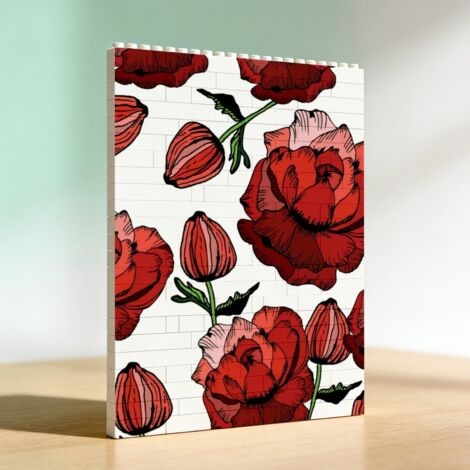 Cadre en blocs pour la Saint‑Valentin, cadeau d’anniversaire (1/5)