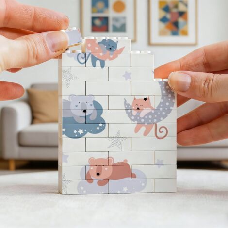 Cadre en blocs pour la Saint‑Valentin à faire soi‑même, idée de cadeau ...