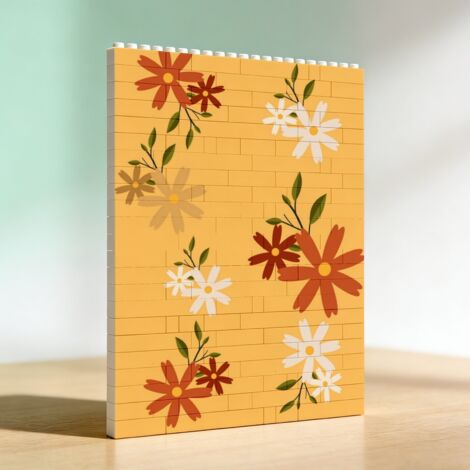 Cadre décoratif en blocs à faire soi‑même, cadeau pour anniversaire