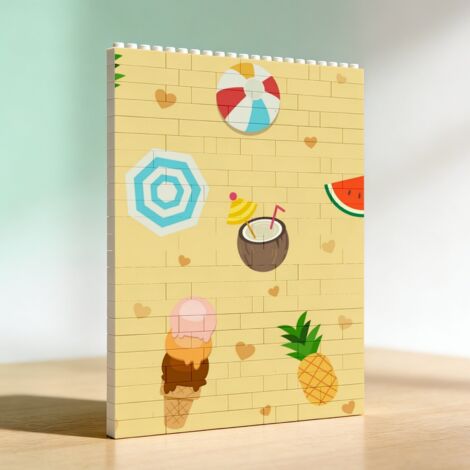 Cadre en blocs pour la Saint‑Valentin à faire soi‑même pour adultes, cadeau pour anniversaire (1/5)