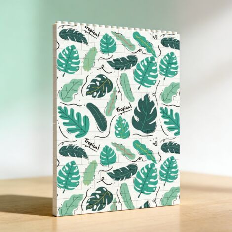 Cadre artistique en blocs pour la Saint‑Valentin, cadeau pour anniversaire (1/5)