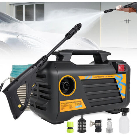 3000W haute pression électrique laveuse portable, pistolet de lavage voiture polyvalent, machine à laver pour sols jardin maison et voiture