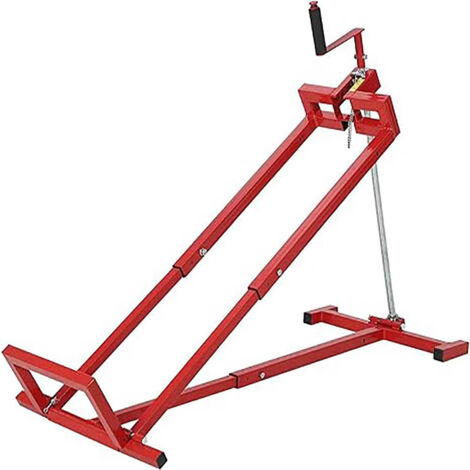 Cric lève tracteur tondeuse pliable et réglable, structure robuste pour entretien, adapté aux tracteurs tondeuses, ATV et machines de jardin, outil pratique de maintenance (1/5)