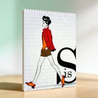 Cadre en blocs pour la Saint‑Valentin pour adultes, idée de cadeau d’anniversaire