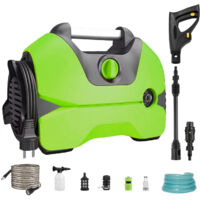 3000W haute pression électrique laveuse portable, pistolet de lavage voiture polyvalent, machine à laver pour sols jardin maison et voiture, Vert