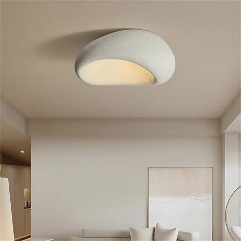 AUTRUCKER Lampe Suspendue E27 Lampes lumières de Restaurant Lampe à Suspension de personnalisée créative Style Wabi-sabi B&B luminaires de décoration 30CM