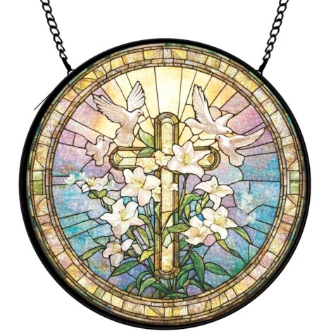 9 cm Attrape-soleil fleurs oiseaux papillons en verre coloré, décoration intérieure, cadeau pour femme (1/5)