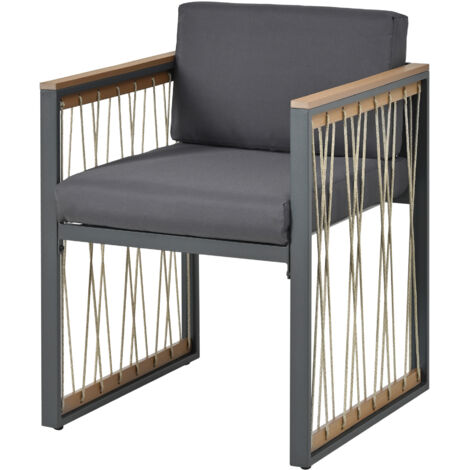 Set de meubles de jardin, canapé extérieur 3 places, canopée réglable 5 niveaux jusqu'à 55°, comprend table, éléments acier galvanisé, plateau position modifiable, couleur beige. (1/5)