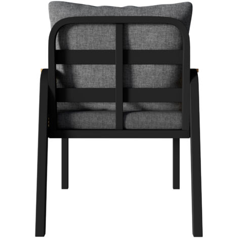 Conjoint moderne pour le salon de jardin, conçu pour accueillir plusieurs personnes. Structure en métal. Appuis-têtes tressés. Inclut des coussins pour s’asseoir. (1/5)