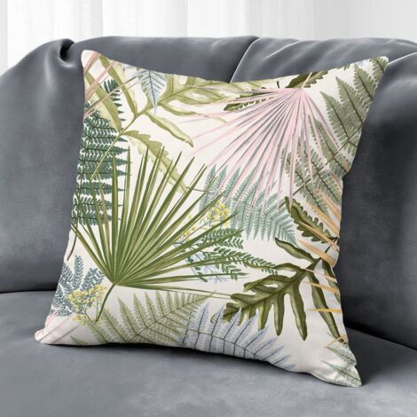 Housse de coussin extérieur fleurs été, décoration salon extérieur,45×45cm