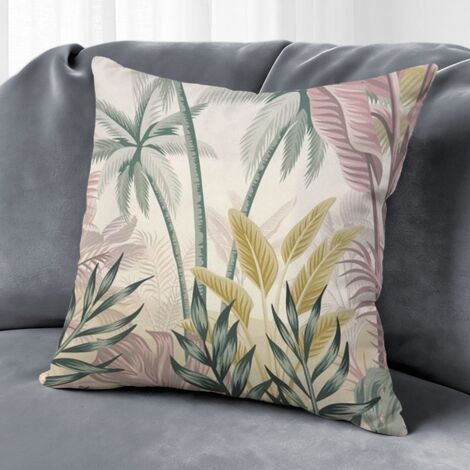 Housse de coussin floral papillon, décoration salon rustique,40×40cm (1/5)