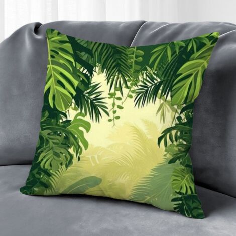 Housse de coussin fleurs coton papillon, décoration maison élégante,40×40cm (1/5)