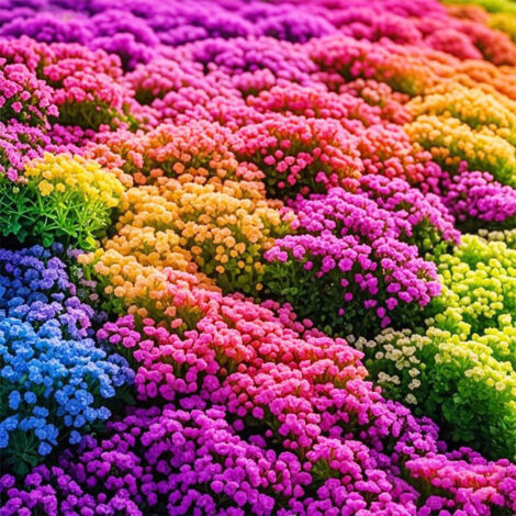 OBOSOE 10 000 graines de thym coloré, graines de thym , plante couvre-sol rustique, graines de fleurs