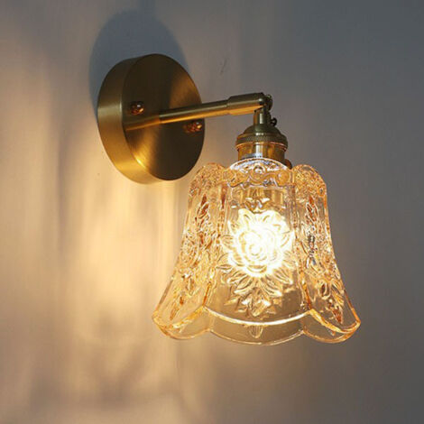 Applique murale moderne avec motif, avec lumière chaude 4WLED, adaptée au salon de la chambre - ambre (1/3)