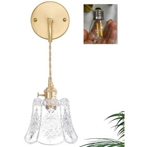 Applique de chevet moderne, couleur claire, avec chaîne réglable, lampe de décoration intérieure, veilleuse, avec lumière chaude 4WLED (1/5)