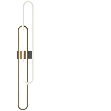 Applique murale linéaire au design géométrique, applique murale moderne, applique murale LED minimaliste pour chambre à coucher (blanc froid) (1/5)