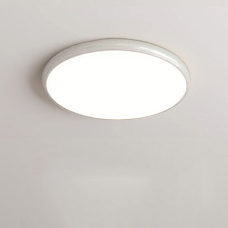 Plafonnier LED 30 cm, plafonnier à intensité variable, 3 températures de couleur disponibles (3000K/4000K/6000K), pour cuisines et aux salons (blanc). (1/5)