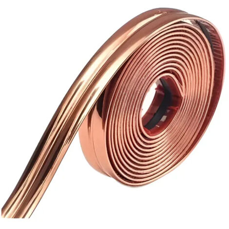 KAKET Bande décorative autocollante 2 cm x 3 m, joint adhésif repositionnable, idéale pour sceller les angles des carreaux-Or rose