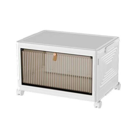 LEDANDER Boîte de rangement monocouche empilable, idéale pour ranger vêtements, jouets et petits objets.Pliable, étanche à la poussière et à l'humidité (1/5)