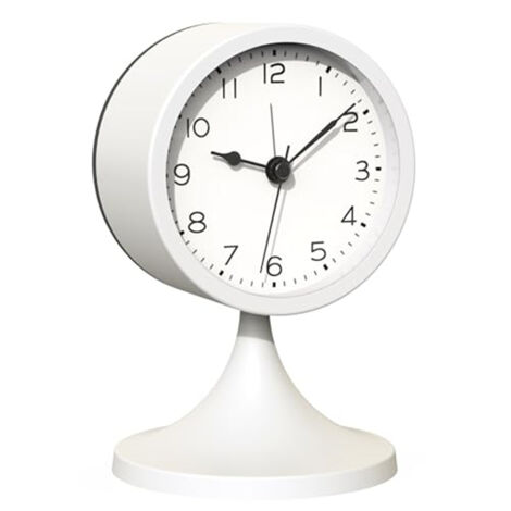 LEDANDER Réveil de style vintage – Mouvement à balayage silencieux, avec veilleuse et fonction répétition – Fonctionne sur piles – Pour chambre, salon ou bureau (Piles non incluses) (1/5)
