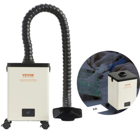 LEDANDER Extracteur de fumée à souder 100W, Débit d'air de 240 m³/h,avec filtres en 3 étapes, purificateur à forte aspiration pour la gravure et le soudage (1/5)