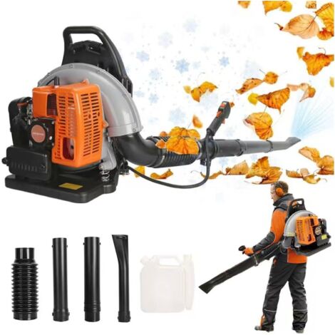 Souffleur de feuilles dorsal 63CC,souffleur à essence deux temps,adapté au soufflage de feuilles,au déneigement et au dépoussiérage,2,7 kW,6800 tr/min (1/5)
