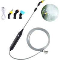 Pulvérisateur télescopique, pistolet électrique de pulvérisation de toit avec 3 buses et tuyau 3M pour la protection des plantes de jardin