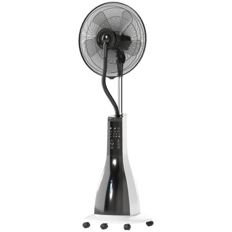 Ventilateur Brumisateur - Ventilateur Sur Pied Avec Refroidissement à Eau - 90 W - Réservoir 3 L - Télécommande et Minuterie - Oscillant - 125 cm (1/5)