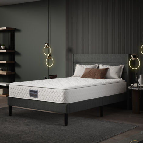 Matelas 90x200 cm,Épaisseur 25cm,Hybride Matelas en Mousse à mémoire de Forme à Ressorts ensachés Indépendants Durable,Soutien Parfait