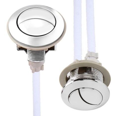 Lot de 2pcs Bouton Poussoir Chasse D'eau 38mm, Universel Bouton Chasse D'eau WC Double Chasse Toilet Boutons De Chasse D'eau de Remplacement Double (1/5)