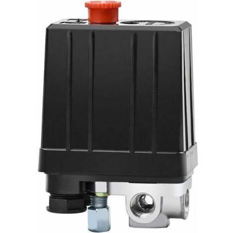 Pressostat de Compresseur d'Air avec 4 Sorties 90-120 PSI 240 V Commutateur de Pression Vanne de Contrôle Pièces pour Compresseur, (1/5)