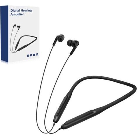 Appareils auditifs montée sur le cou , casque auditif numérique porté sur le corps pour personnes âgées (1/4)