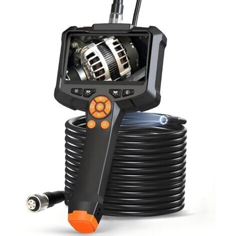 10M Caméra Endoscopique,Endoscope Camera avec Écran IPS 4,3 Pouces, 1080P HD Camera Canalisation avec 8 lumières LED, Caméra d'inspection, IP67 étanch