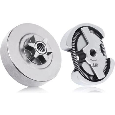 Kit de montage de tambour d'embrayage 3/8-6T pour Husqvarna 120 36 41 136 137 141 142 235 235E 240 236 Jonsered 2035 2036 2040 2041 Partner 350 351 Chaîne scie 53000 47061 (1/4)